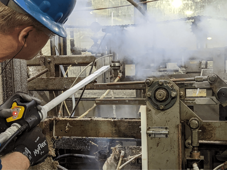 How to Remove Adhesive from Equipment with Dry Ice Blasting