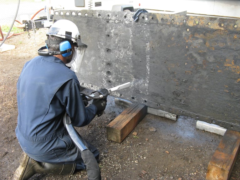 How dry ice cleaning safely removed corrosion from civil war ship