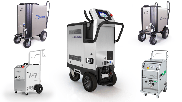 Cold Jet aggressive industrial cleaning dry ice blasters