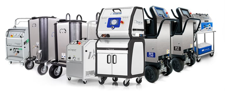 Cold Jet dry ice blaster product lineup
