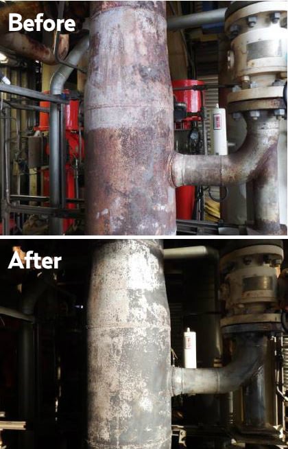 Offshore oil_corrosion - before after