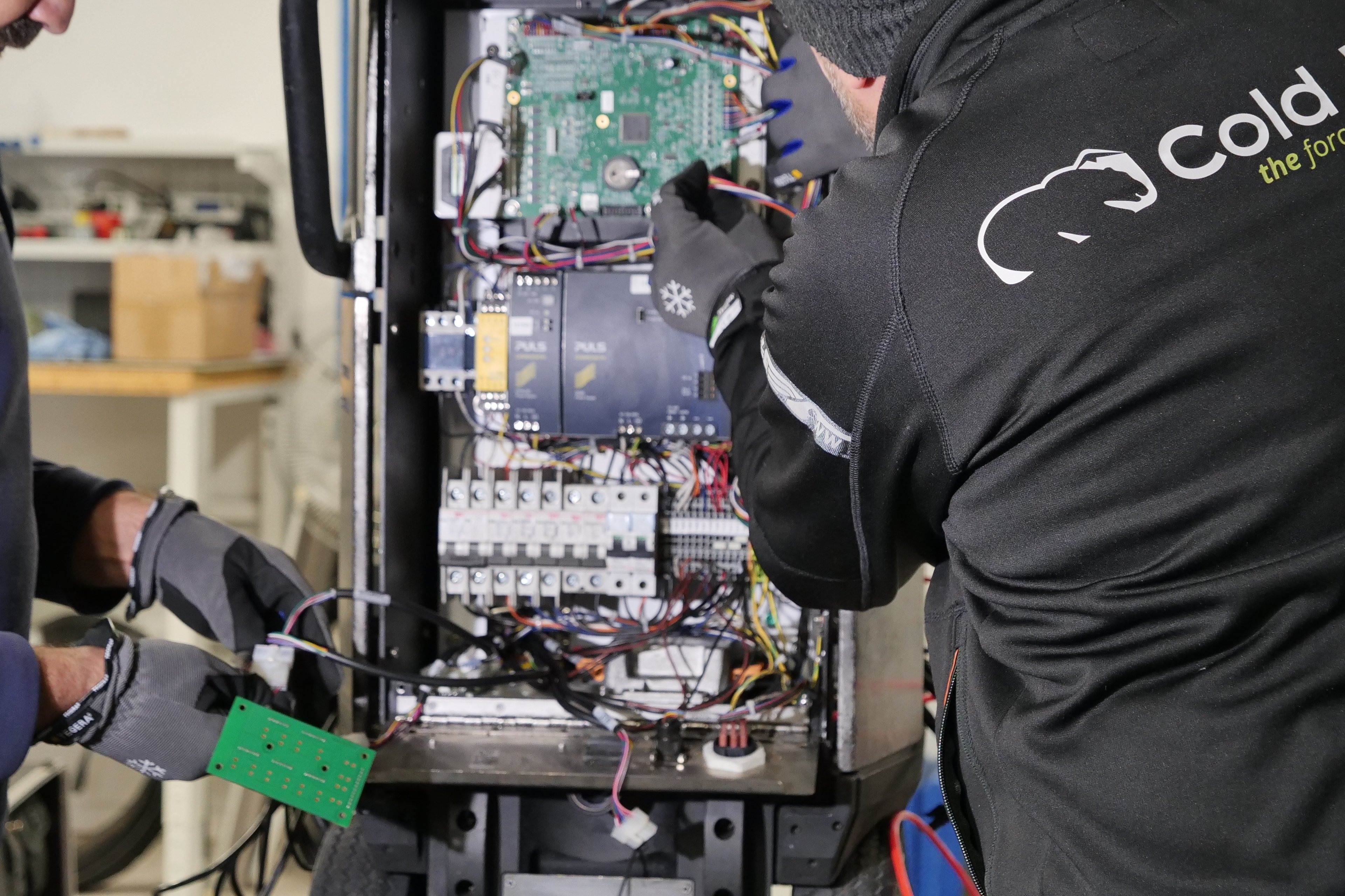 Cold Jet technicians repair equipment
