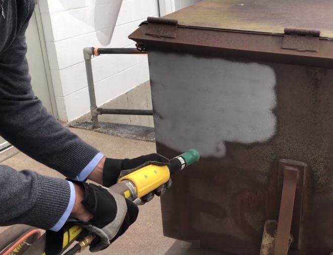 dry ice blasting and abrasive