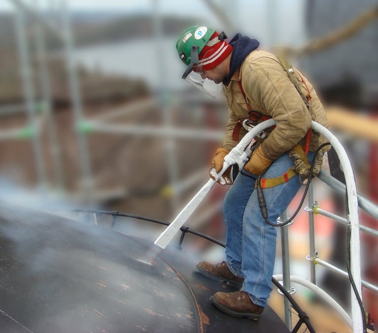 Historic lighthouse restored with dry ice